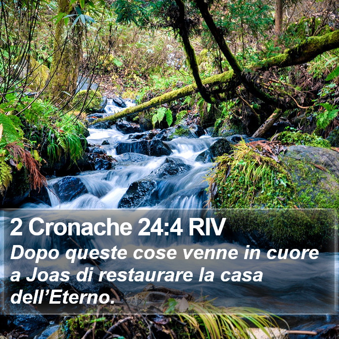 2 Cronache 24:4 RIV Bible Study