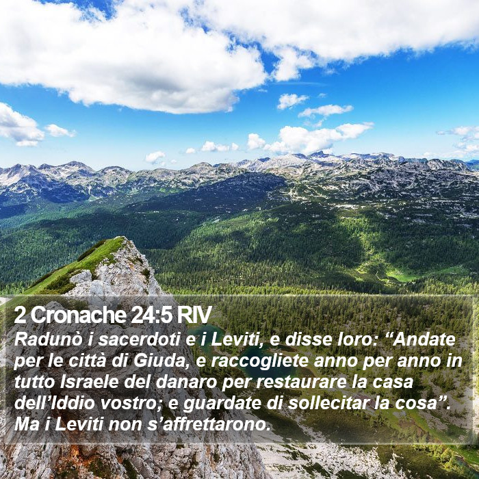 2 Cronache 24:5 RIV Bible Study