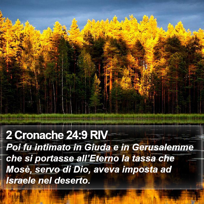 2 Cronache 24:9 RIV Bible Study