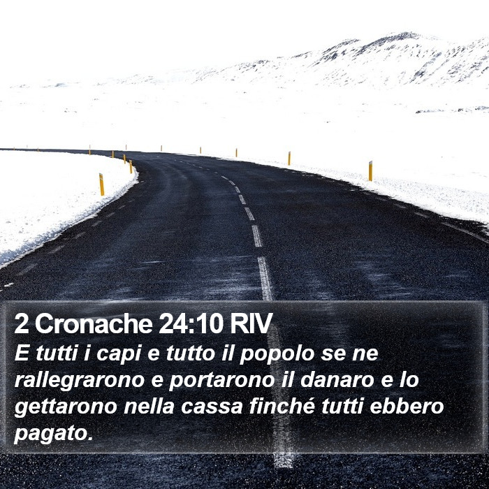 2 Cronache 24:10 RIV Bible Study