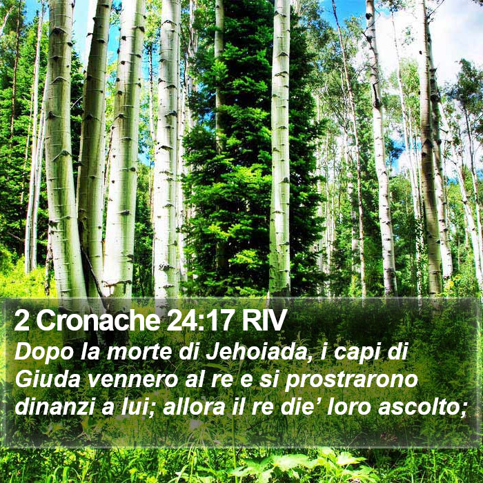 2 Cronache 24:17 RIV Bible Study