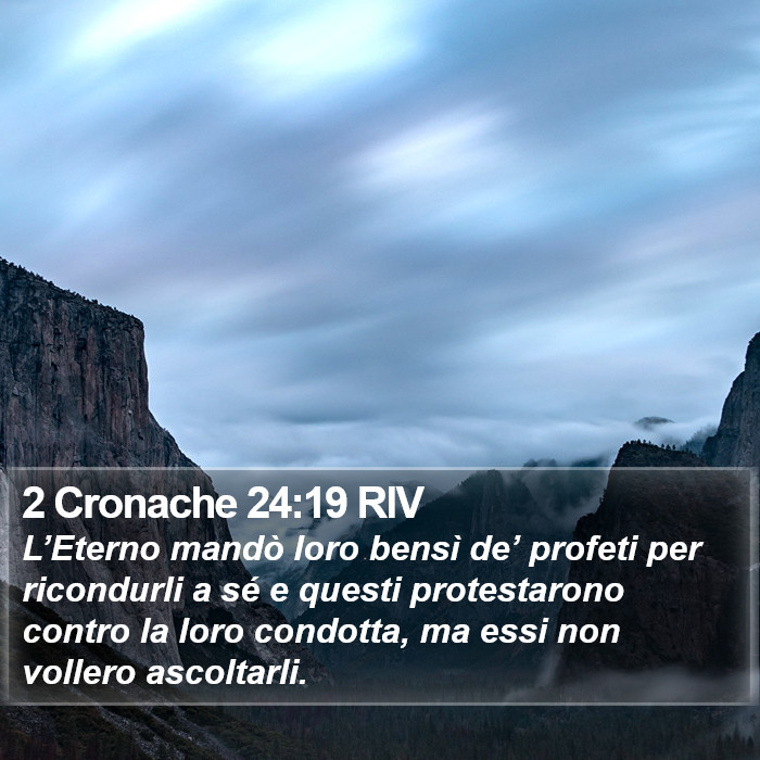 2 Cronache 24:19 RIV Bible Study