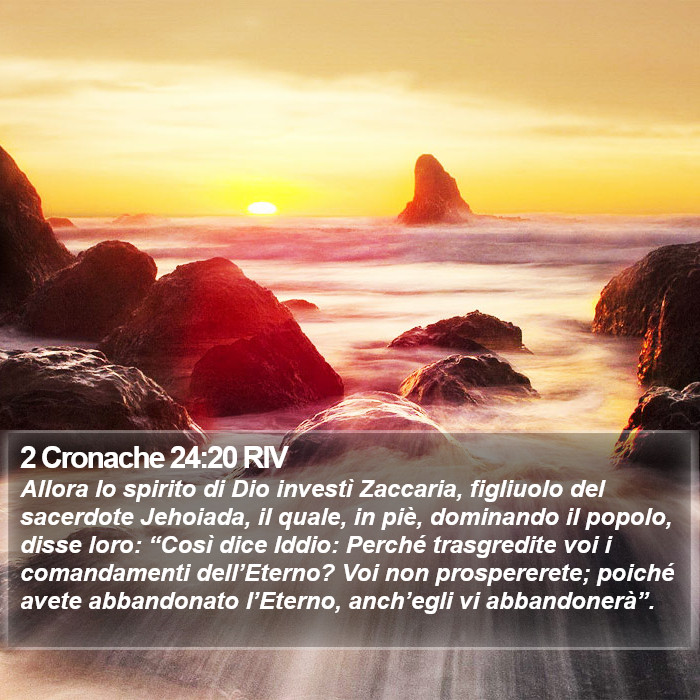 2 Cronache 24:20 RIV Bible Study