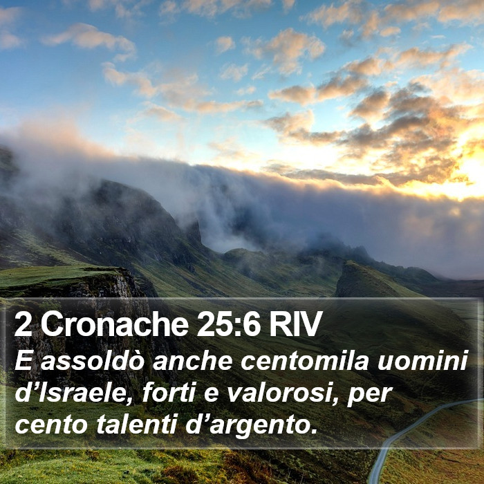 2 Cronache 25:6 RIV Bible Study