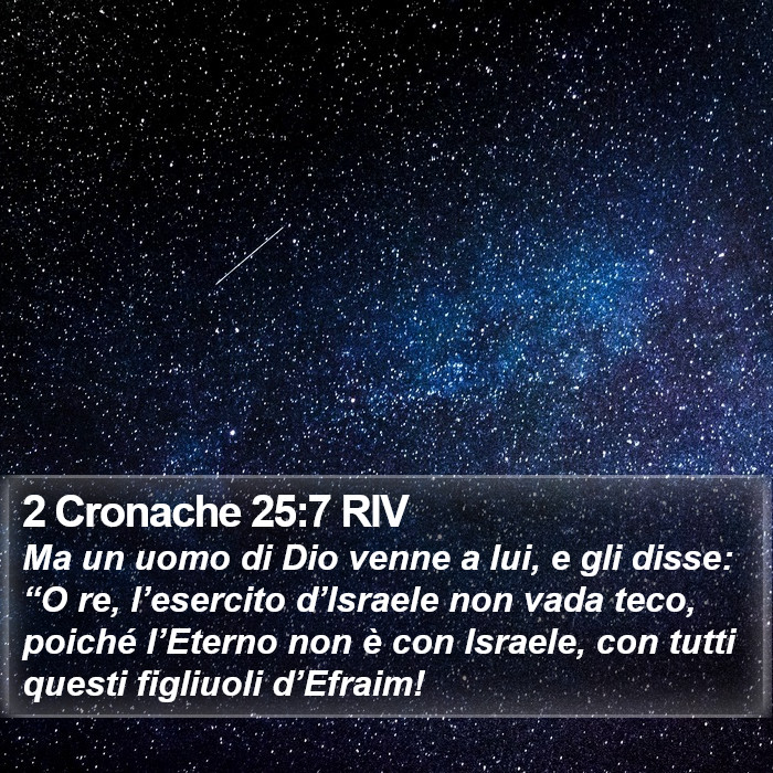 2 Cronache 25:7 RIV Bible Study