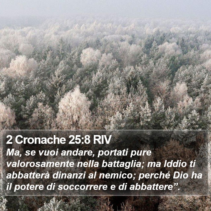 2 Cronache 25:8 RIV Bible Study