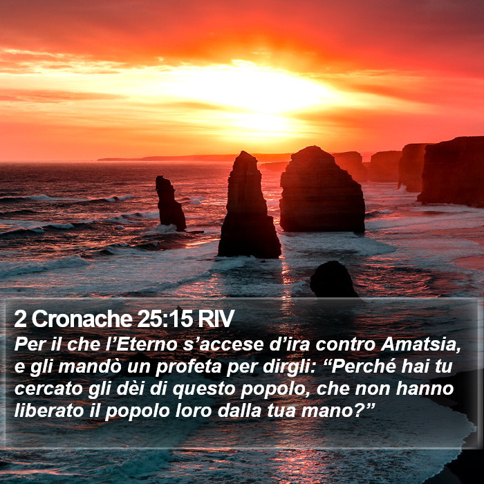 2 Cronache 25:15 RIV Bible Study