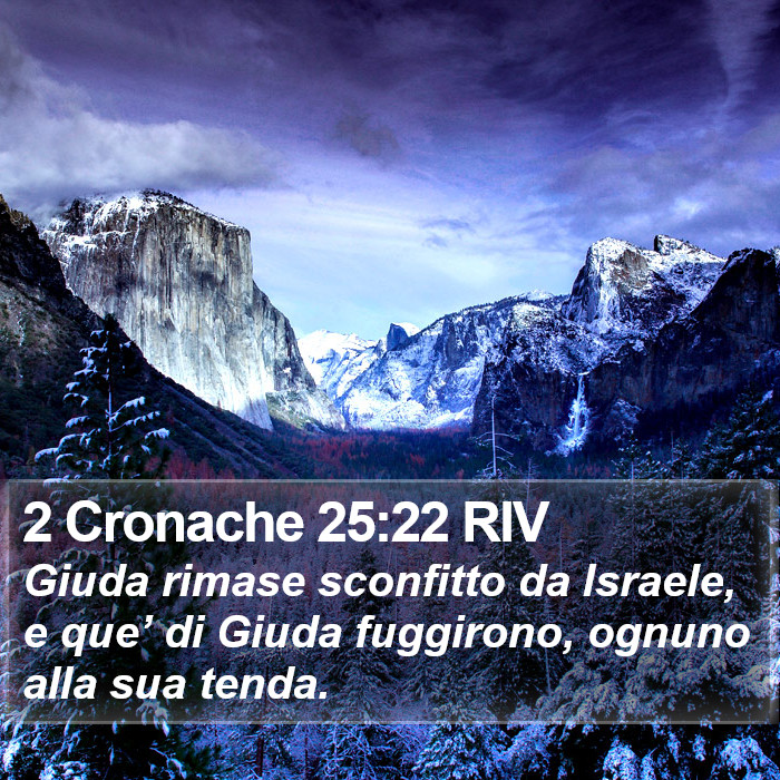 2 Cronache 25:22 RIV Bible Study