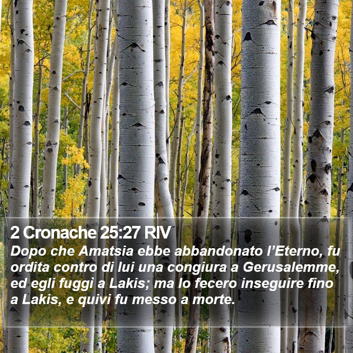 2 Cronache 25:27 RIV Bible Study