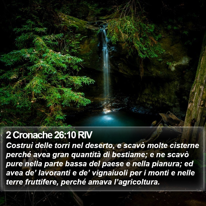 2 Cronache 26:10 RIV Bible Study