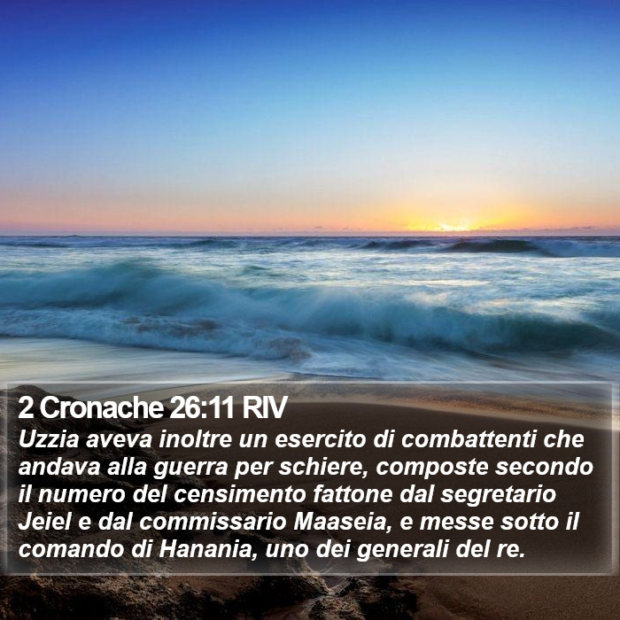 2 Cronache 26:11 RIV Bible Study