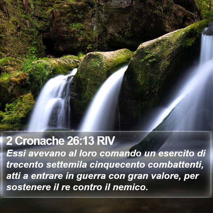 2 Cronache 26:13 RIV Bible Study