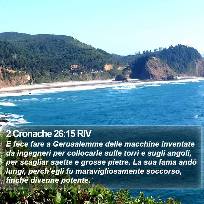 2 Cronache 26:15 RIV Bible Study