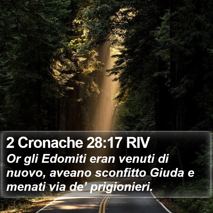 2 Cronache 28:17 RIV Bible Study