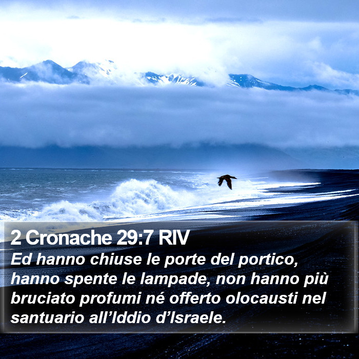 2 Cronache 29:7 RIV Bible Study