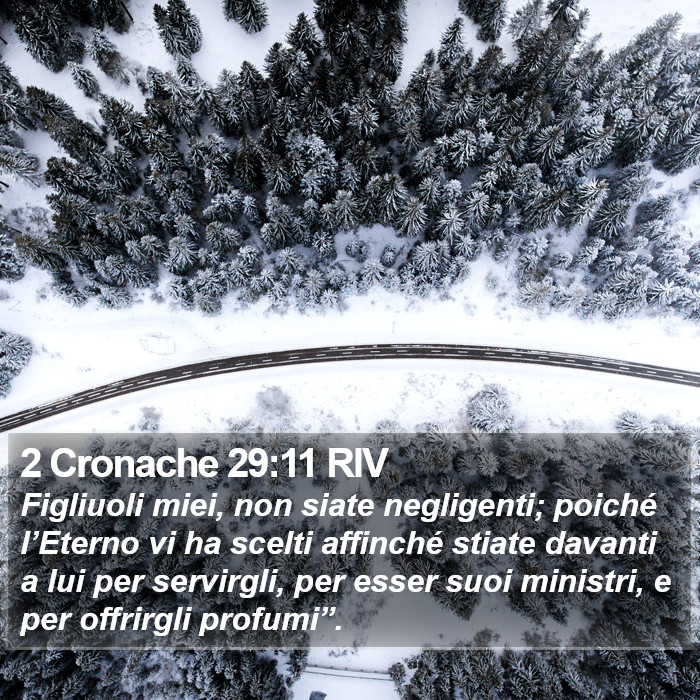 2 Cronache 29:11 RIV Bible Study