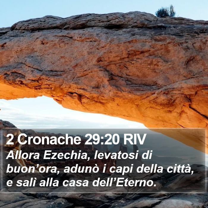 2 Cronache 29:20 RIV Bible Study