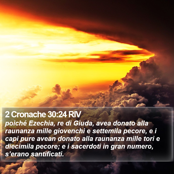 2 Cronache 30:24 RIV Bible Study