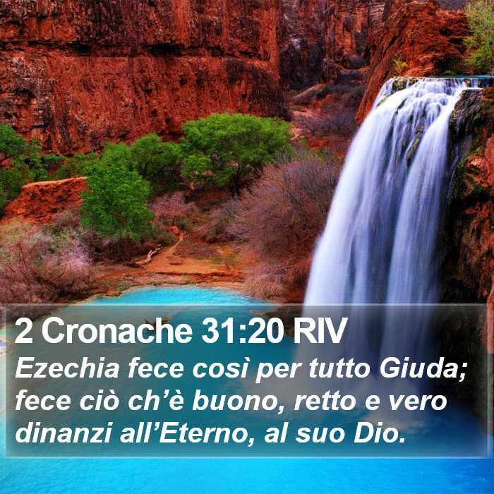 2 Cronache 31:20 RIV Bible Study