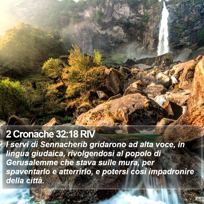 2 Cronache 32:18 RIV Bible Study