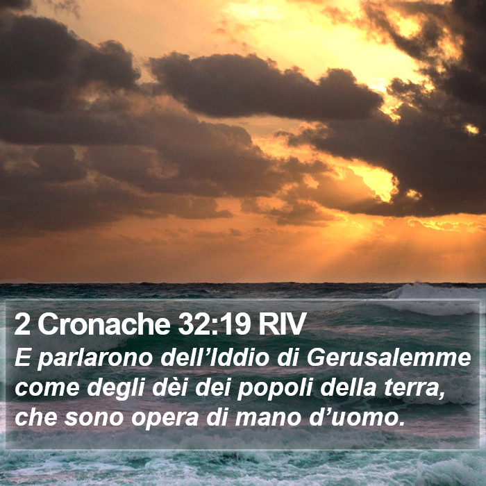 2 Cronache 32:19 RIV Bible Study