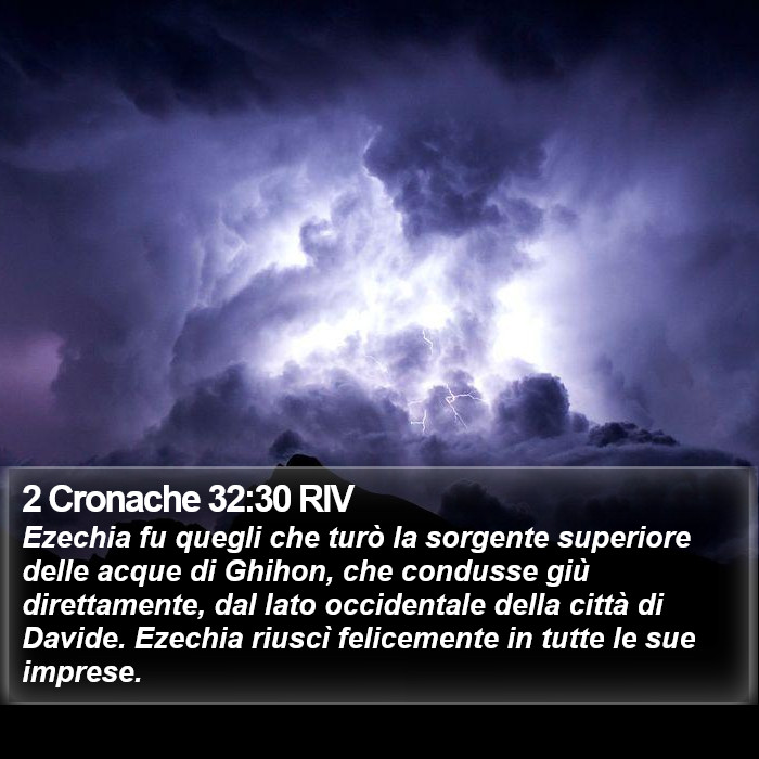 2 Cronache 32:30 RIV Bible Study