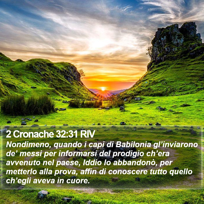 2 Cronache 32:31 RIV Bible Study