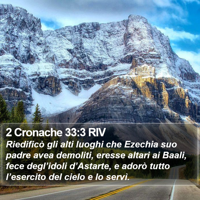 2 Cronache 33:3 RIV Bible Study