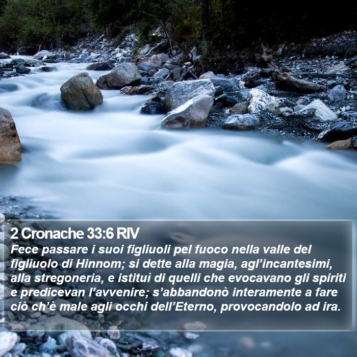 2 Cronache 33:6 RIV Bible Study