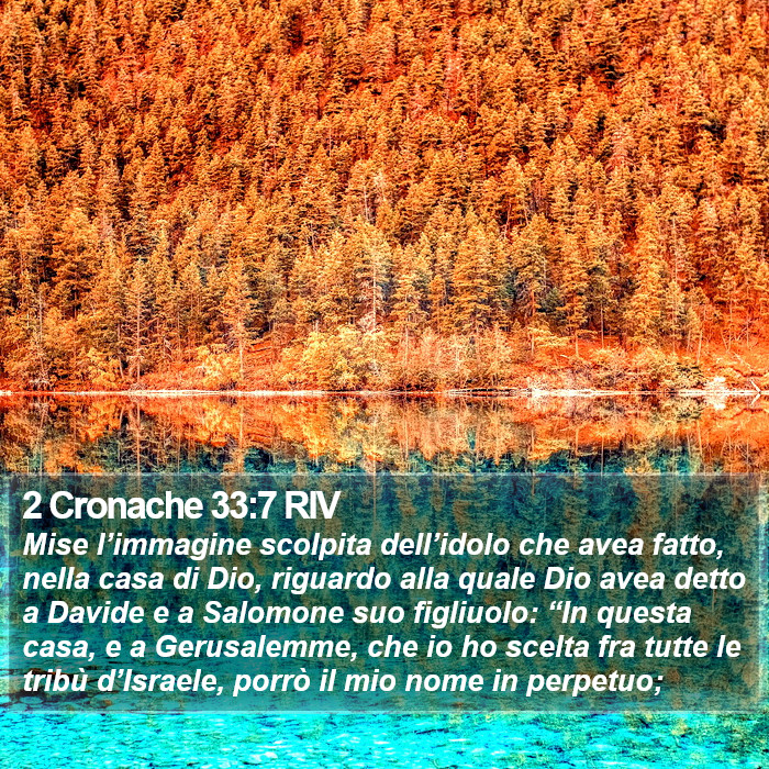 2 Cronache 33:7 RIV Bible Study