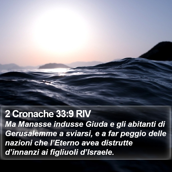 2 Cronache 33:9 RIV Bible Study