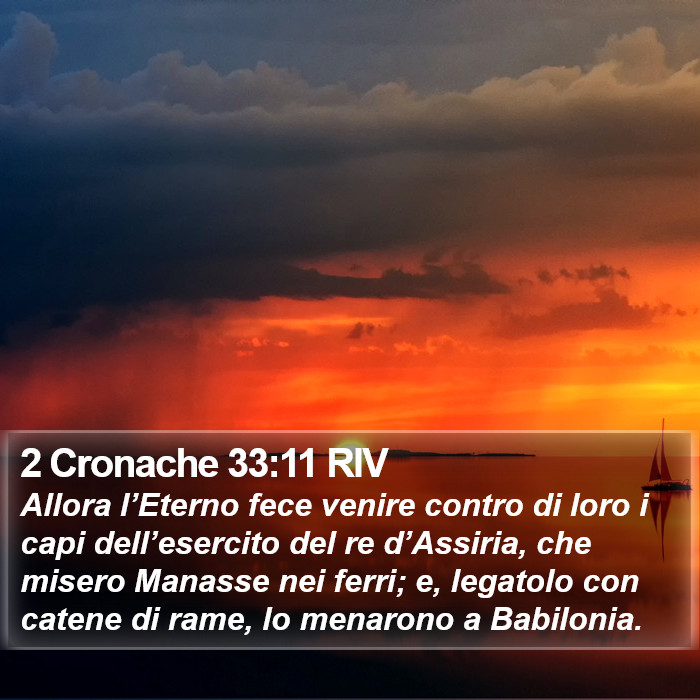 2 Cronache 33:11 RIV Bible Study