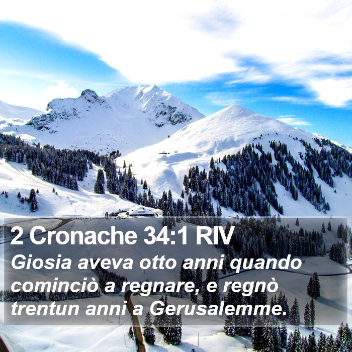 2 Cronache 34:1 RIV Bible Study