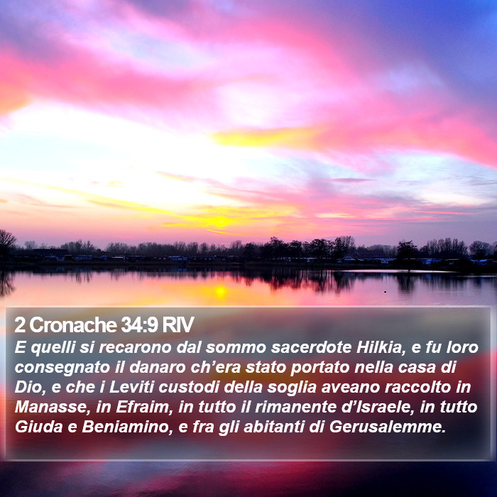 2 Cronache 34:9 RIV Bible Study