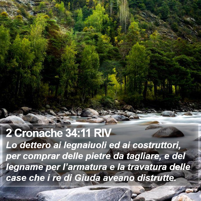 2 Cronache 34:11 RIV Bible Study