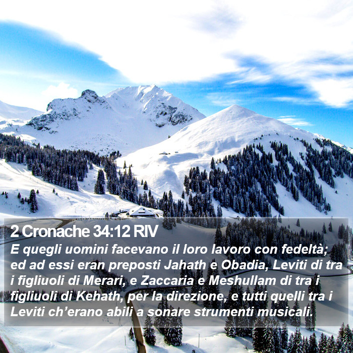 2 Cronache 34:12 RIV Bible Study