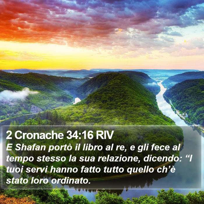 2 Cronache 34:16 RIV Bible Study