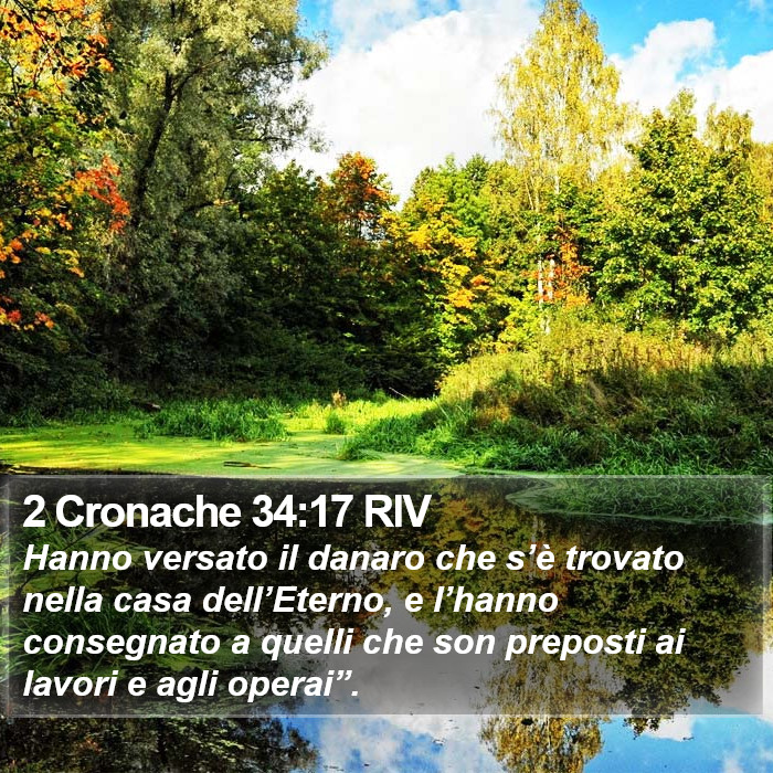 2 Cronache 34:17 RIV Bible Study