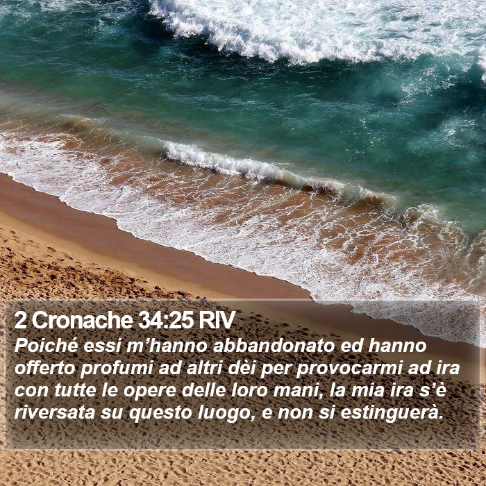 2 Cronache 34:25 RIV Bible Study