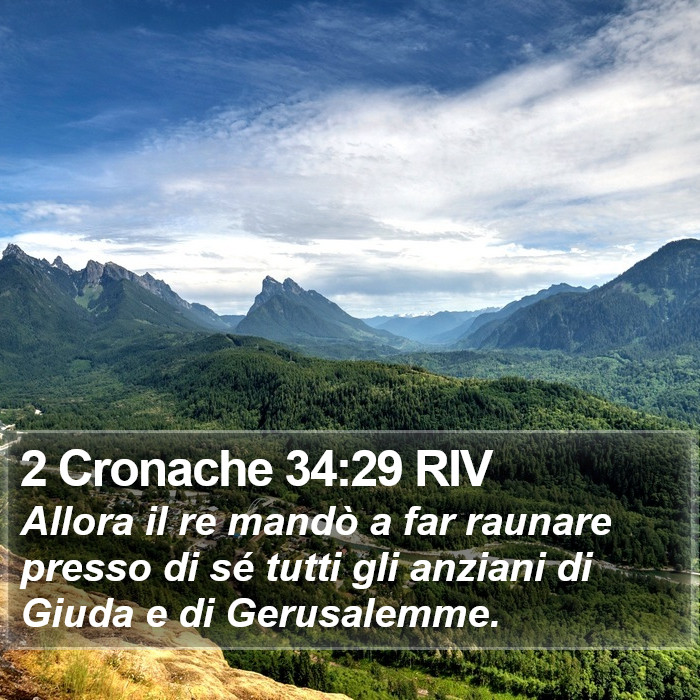 2 Cronache 34:29 RIV Bible Study