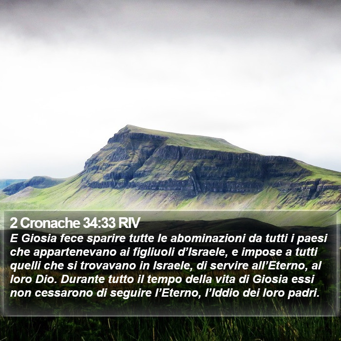 2 Cronache 34:33 RIV Bible Study