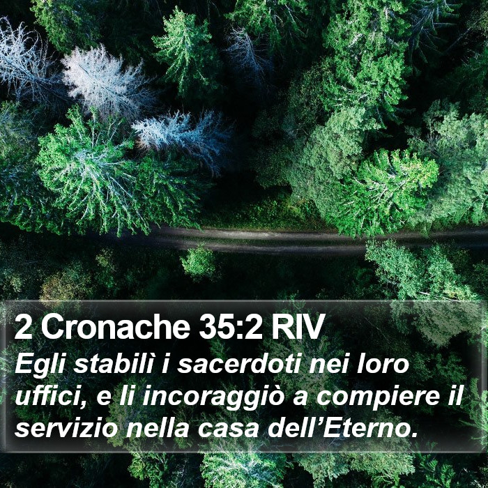 2 Cronache 35:2 RIV Bible Study