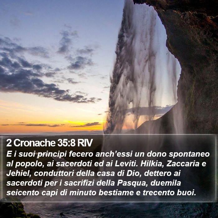 2 Cronache 35:8 RIV Bible Study