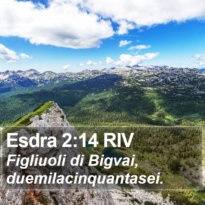 Esdra 2:14 RIV Bible Study