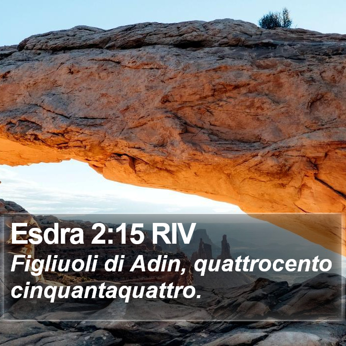 Esdra 2:15 RIV Bible Study