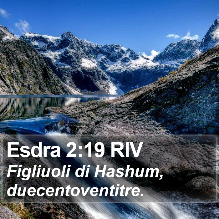 Esdra 2:19 RIV Bible Study