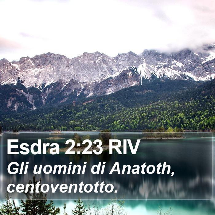 Esdra 2:23 RIV Bible Study