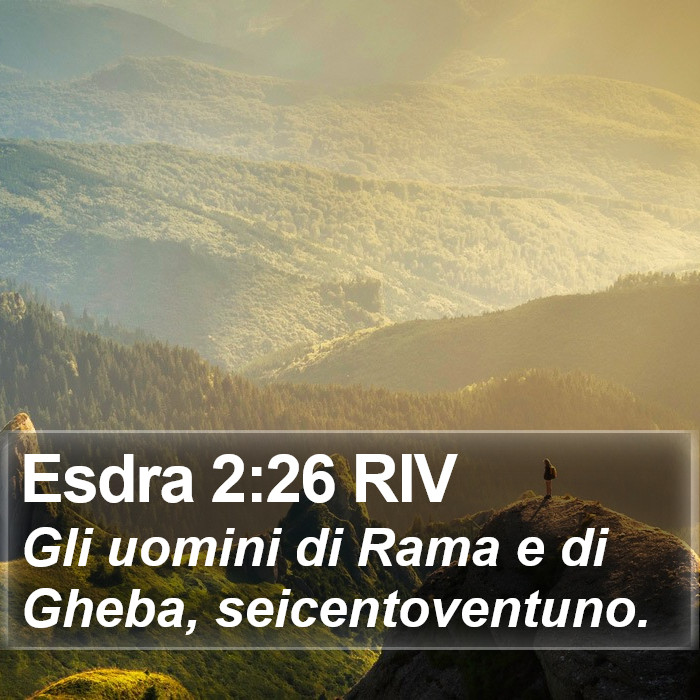 Esdra 2:26 RIV Bible Study