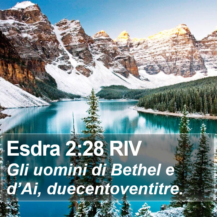 Esdra 2:28 RIV Bible Study