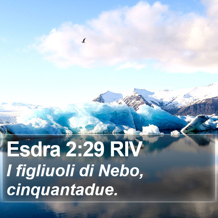 Esdra 2:29 RIV Bible Study